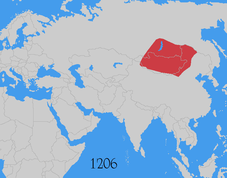 Tarihte Moğolların Asya kıtası üzerinde sahip oldukları topraklar