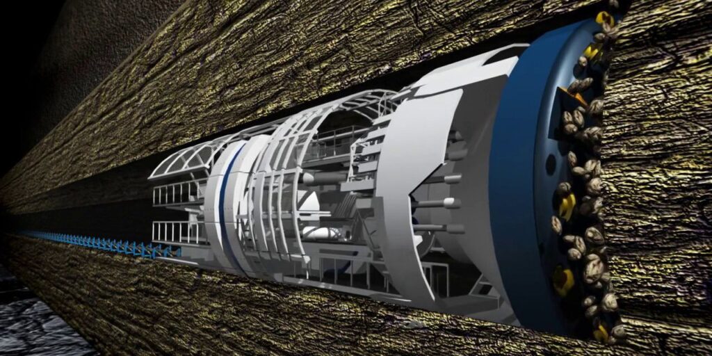 Yer altından geçecek boring company tünelleri